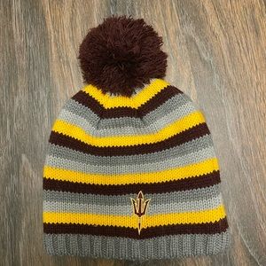 ASU Arizona State Striped Beanie